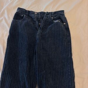 BDG Dark Blue Corduroy Straight Leg Pants